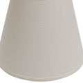 Slant Deep Empire Hardback Lampshade With Washer Fitter, White White Linen