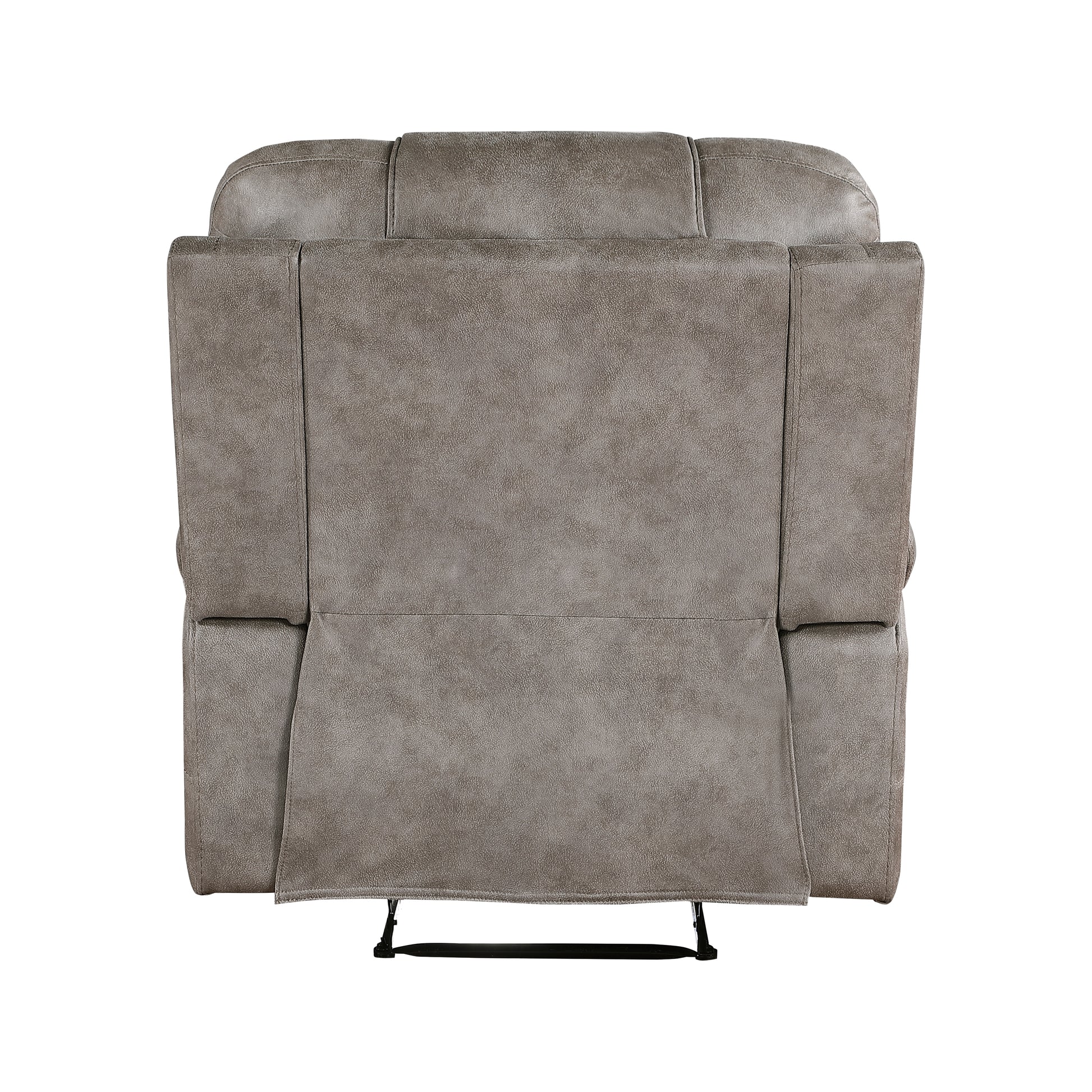 Grayish Brown Modern Reclining Sofa Set 3Pc Sofa Loveseat Chair Plush Seating, Polished Microfiber Upholstery Solid Wood Frame Living Room Furniture Brown Gray Microfiber Wood Primary Living Space Modern Plywood,Solid Wood 6 Seat