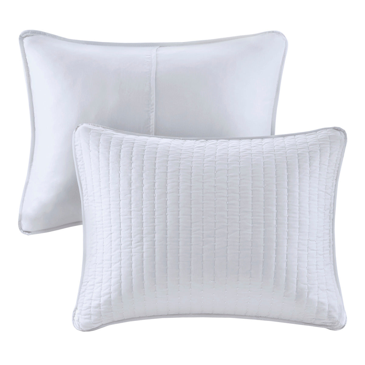 3 Piece Quilt Set White King Cal King King White Cotton