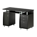 Techni Mobili Complete Workstation Computer Desk With Storage, Espresso Espresso Computer Desk Office Modern Rectangular Rectangular Mdf