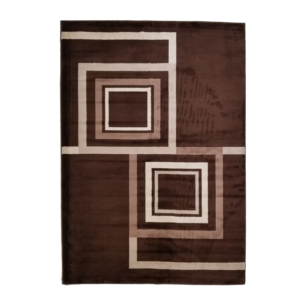 Jersey Area Rugs, Carpets For Livingroom, 5X7 Area Rugs ,1925 Brown Rectangle 5&7 Brown Contemporary Abstract Polypropylene