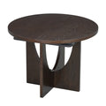 Modern 5 Piece Extendable Round Dining Table Set With 16.2Inch Removable Leaf For Small Places, Espresso Gray Wood Dining Room Solid Wood Rubberwood Round Dining Table With Chair Upholstered Chair Wood Espresso Seats 4 Removable Leaf Contemporary Round