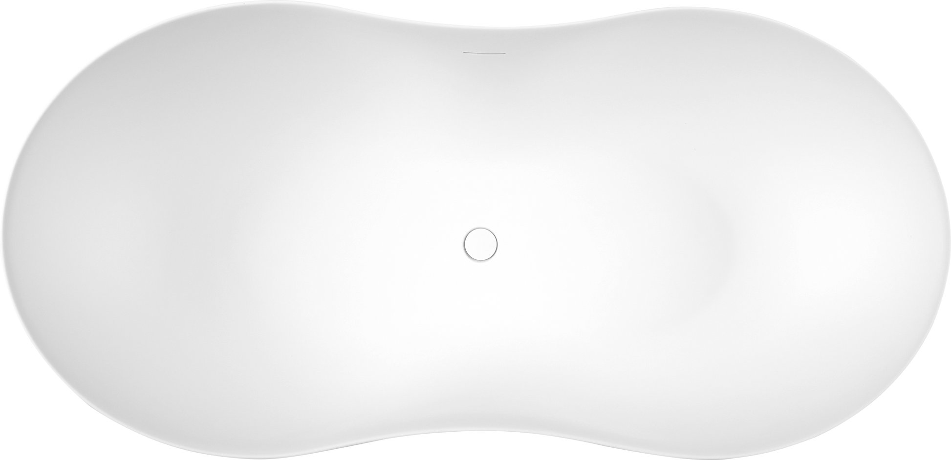 67" Freestanding Solid Surface Bathtub, Stone Resin Freestanding Bath Tub With Overflow And Pop Up Drain, Matte White 24S10 67Mw Matte White Bathroom Freestanding Tubs Solid Surface