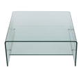 Coffee Table Clear Tempered Glass