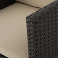 Puerta Dining Chair Set Of 2 Dark Brown Wicker