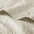 Oversized Quilted Throw Ivory 60X70
