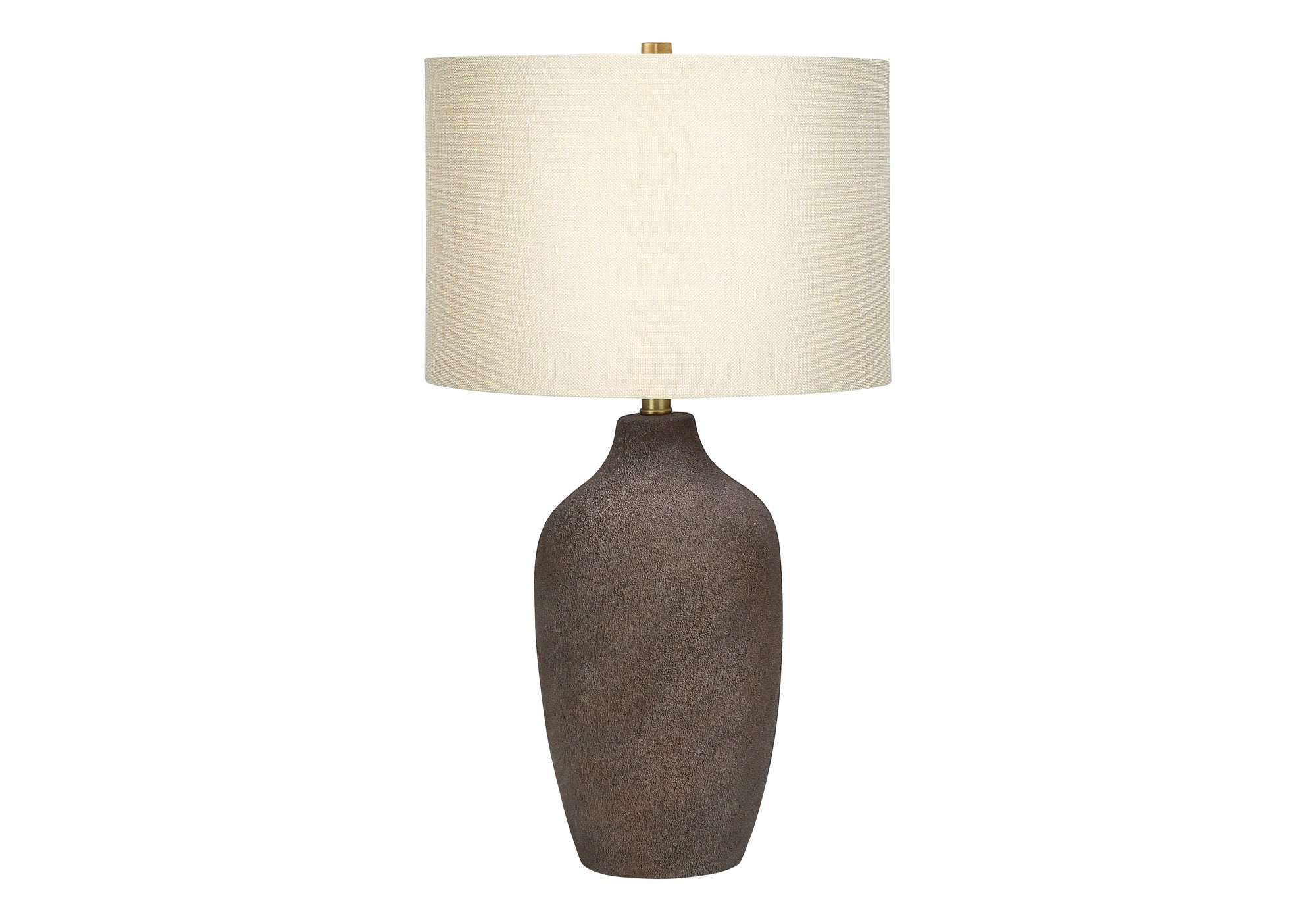 Lighting, 27"H, Table Lamp, Grey Ceramic, Beige Shade, Contemporary Grey Ceramic