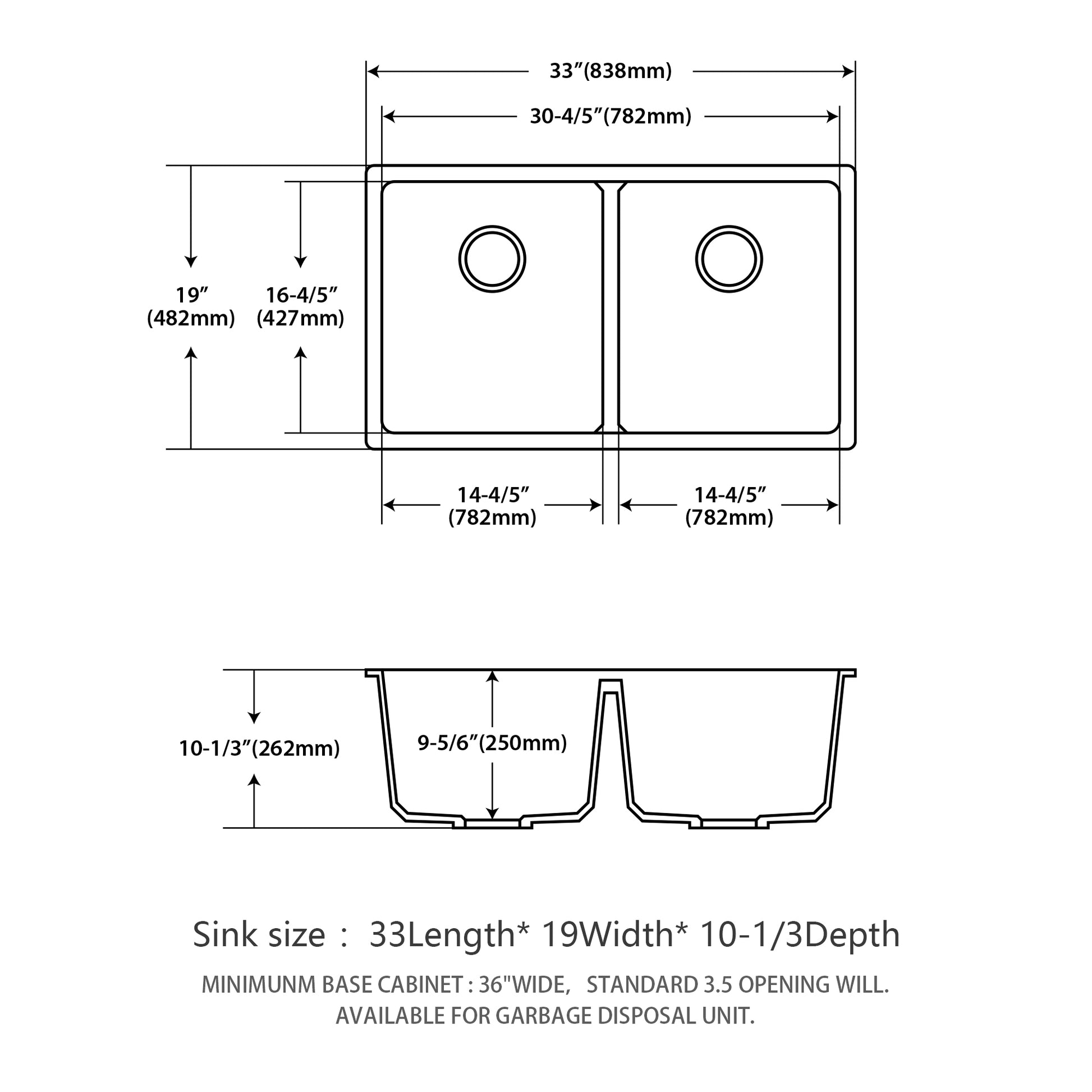 Quartz Kitchen Sink 33X19" White Granite Composite Undermount Kitchen Sink Double Bowl 50 50 White Quartz