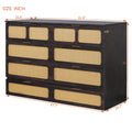 Queen Murphy Bed With Large Drawers,Espresso Queen Espresso Plywood