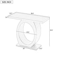 Mirod Stylish Modern Console Table With Egg Shaped Base,Enhanced Stability And Durability,Sleek Design For Home Decor,Perfect For Living Room Or Bedroom Grey Mdf Acacia