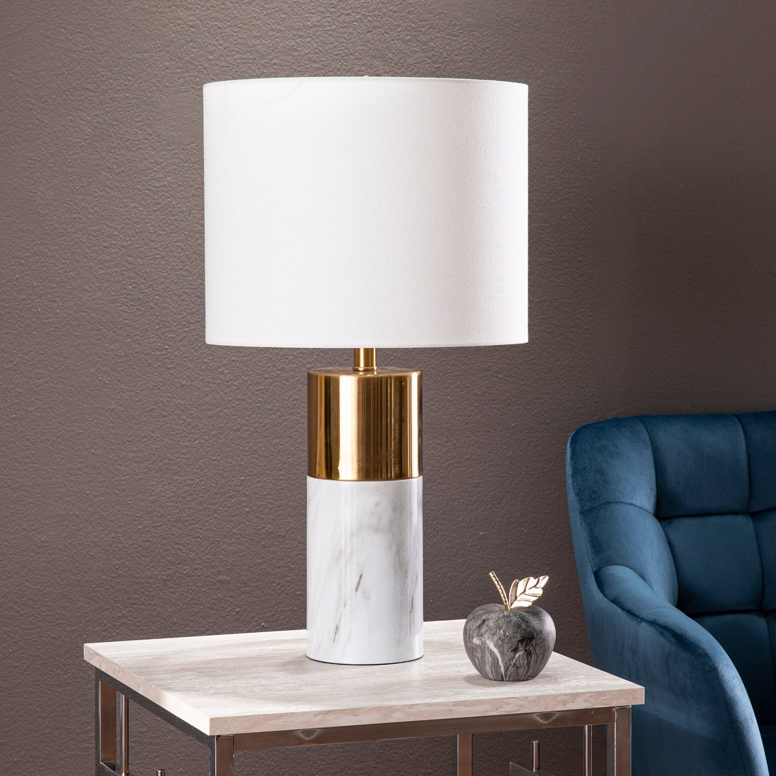 Milvy Table Lamp White Iron