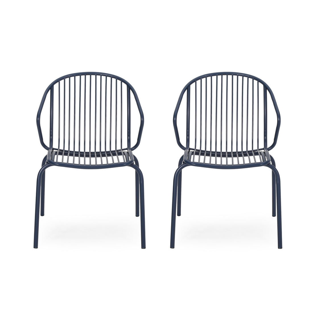 Boston Chair Navy Blue Iron