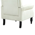 Coolmore Wood Frame Armchair, Modern Accent Chair Lounge Chair With Sturdy Wood Legs For Living Room Bedroom Beige Beige Primary Living Space Foam Velvet