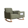 Emerson Nursery Rocker In Sage Boucle Sage Fabric