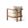 Set Of 2 Outdoor Acacia Wood Patio Club Chair, Patio Furniture,Waterproof Thick Cushion Deep Seating For Porch, Garden, Backyard, Balcony, Weight Capacity 400Lbs, Brown Wash, Beige Cushion Yes Deep Seating Brown Beige Garden & Outdoor 2 Person Seating
