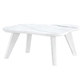 Modern Minimalist Wood Color Table Top. Solid Wood Legs, Cloud Shape To Give You A Experience, Computer Desk. The Game Table. Suitable For Dining And Living Rooms. White Mdf