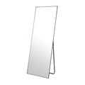 65*24 Inch Floor Mirror Full Length Mirror Ultra Thin Aluminum Alloy Frame Modern Style Standing Hanging Mirror Wall Mounted Mirror Black Modern Glass Metal