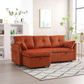 United Modular Sectional Sofa L Shaped Modular Couch With Reversible Chaise Modular Sofa Sectional Couch With Storage Seats Orange Velvet 3 Seat