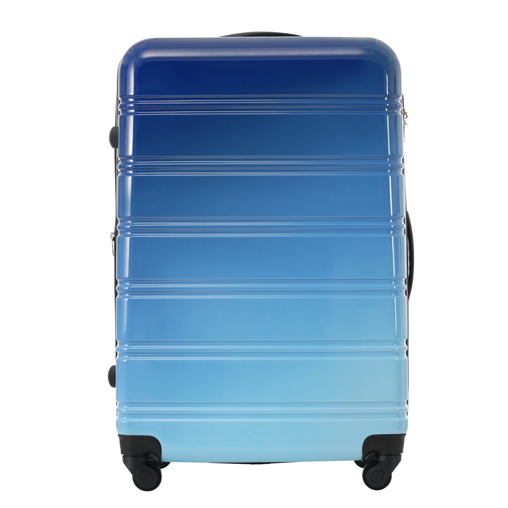 Hardshell Luggage Sets 3 Piece Gradient Color Expandable Suitcase With Spinner Wheels And Tsa Lock Lightweight 20" 24" 28" Available,Blue And Light Blue Blue Multi Pc