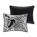 6 Piece Printed Duvet Cover Set Queen Multicolor Polyester