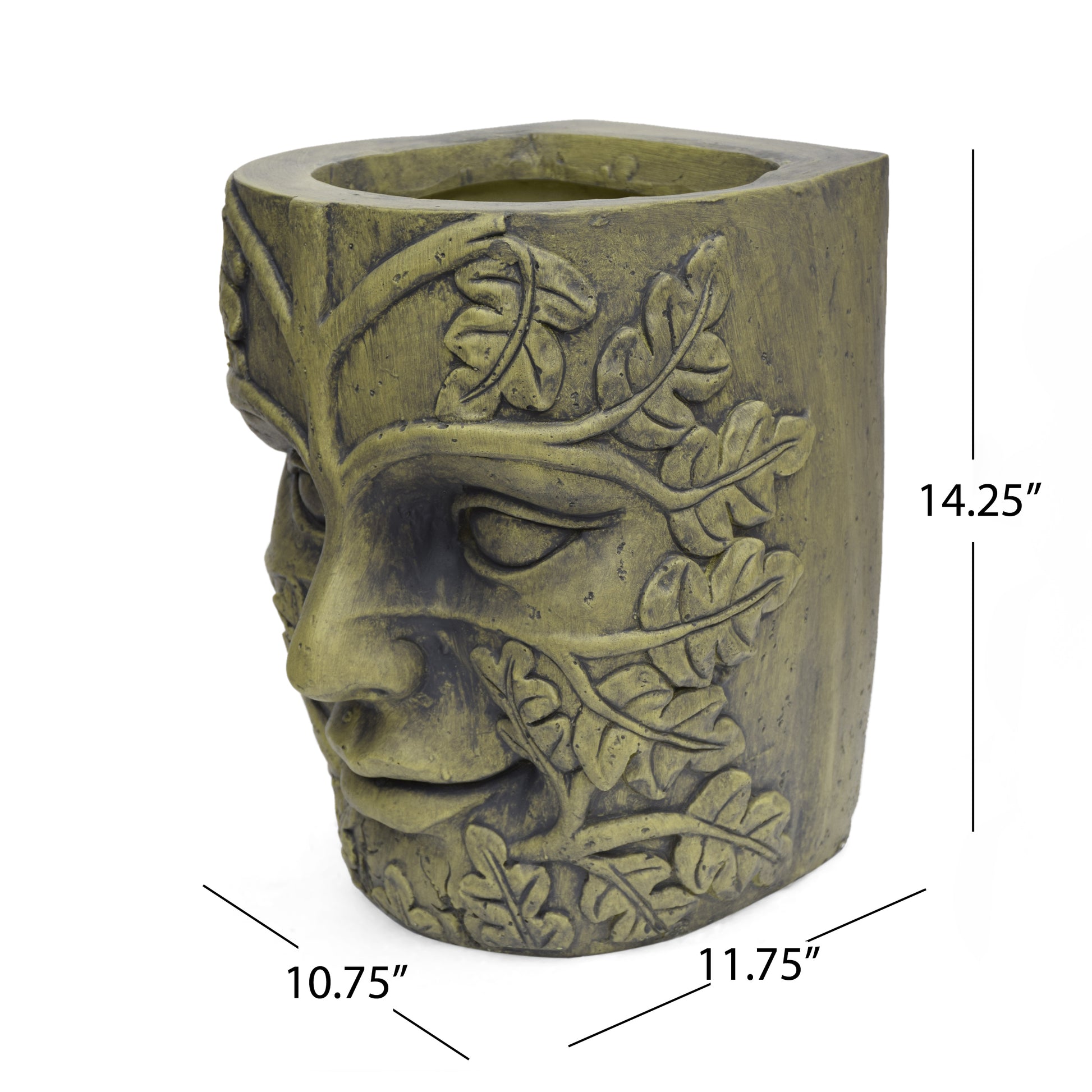 Mgo Garden Urn Planter Antique Green Magnesium Oxide