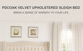 Lift Up Velvet Beige King Size Bed Box Spring Not Required King Beige Wood Light Brown Bedroom American Design Poplar Slat Beds Foam Velvet Upholstered