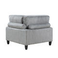 Living Room Furniture 4 Piece Modular Sectional Sofa Set Gray Corduroy Soft Cushion Pillows Solid Wood Legs Gray Corduroy Wood Primary Living Space Contemporary,Modern Modular Plywood,Solid Wood 4