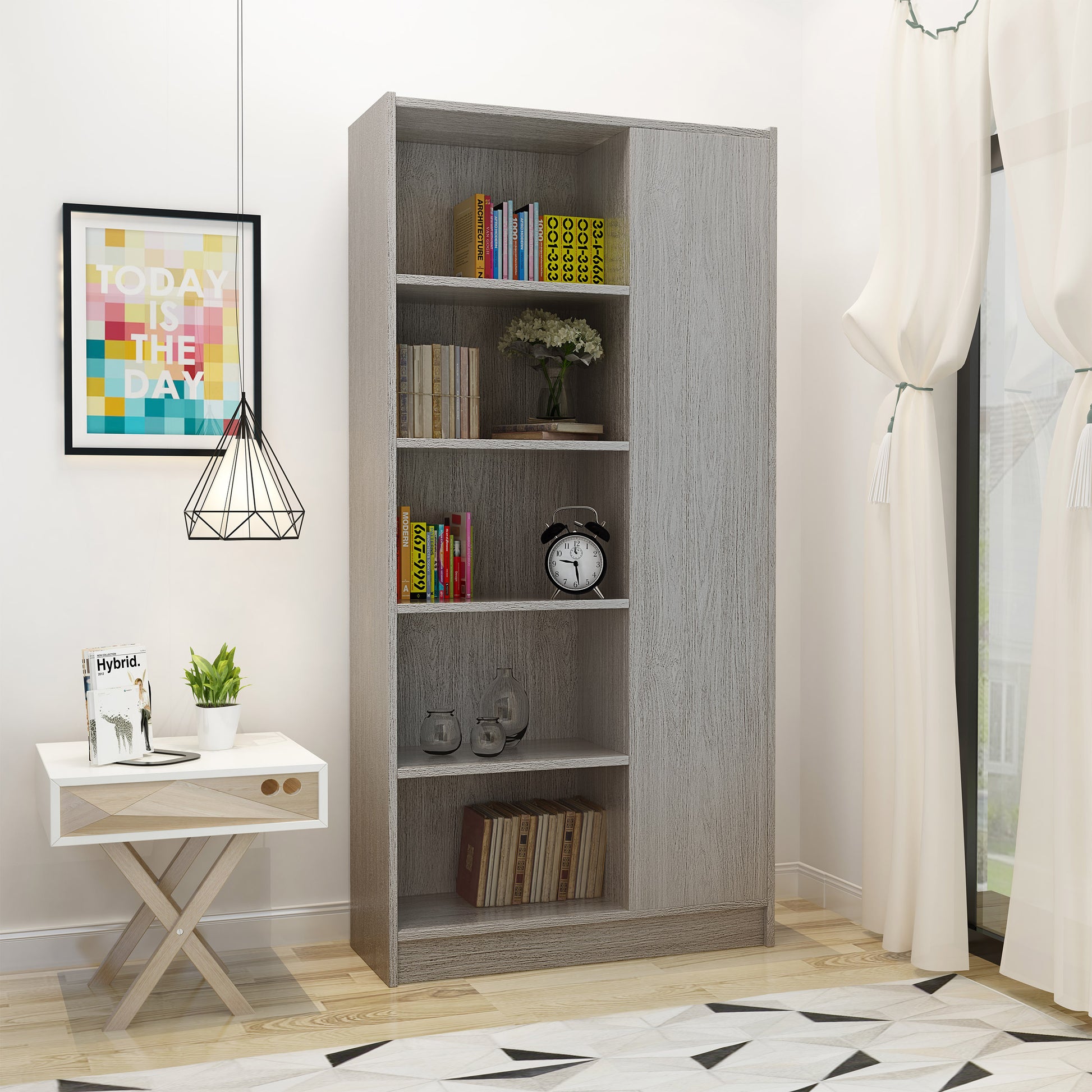 Book Shelf Oak Particle Board