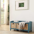 Beige And Teal Bench With 3 Drawer Teal Bedroom Drawer Wood