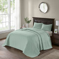Reversible Quilt Set Seafoam Full Queen Seafoam Cotton