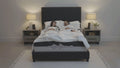 Goodvibesleep Calm Mattress And Adjustable Base Comfort Ensemble, King Size Gray Foam Spring King