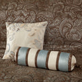 12 Piece Comforter Set With Cotton Bed Sheets Blue Brown Cal King California King Blue Brown Cotton