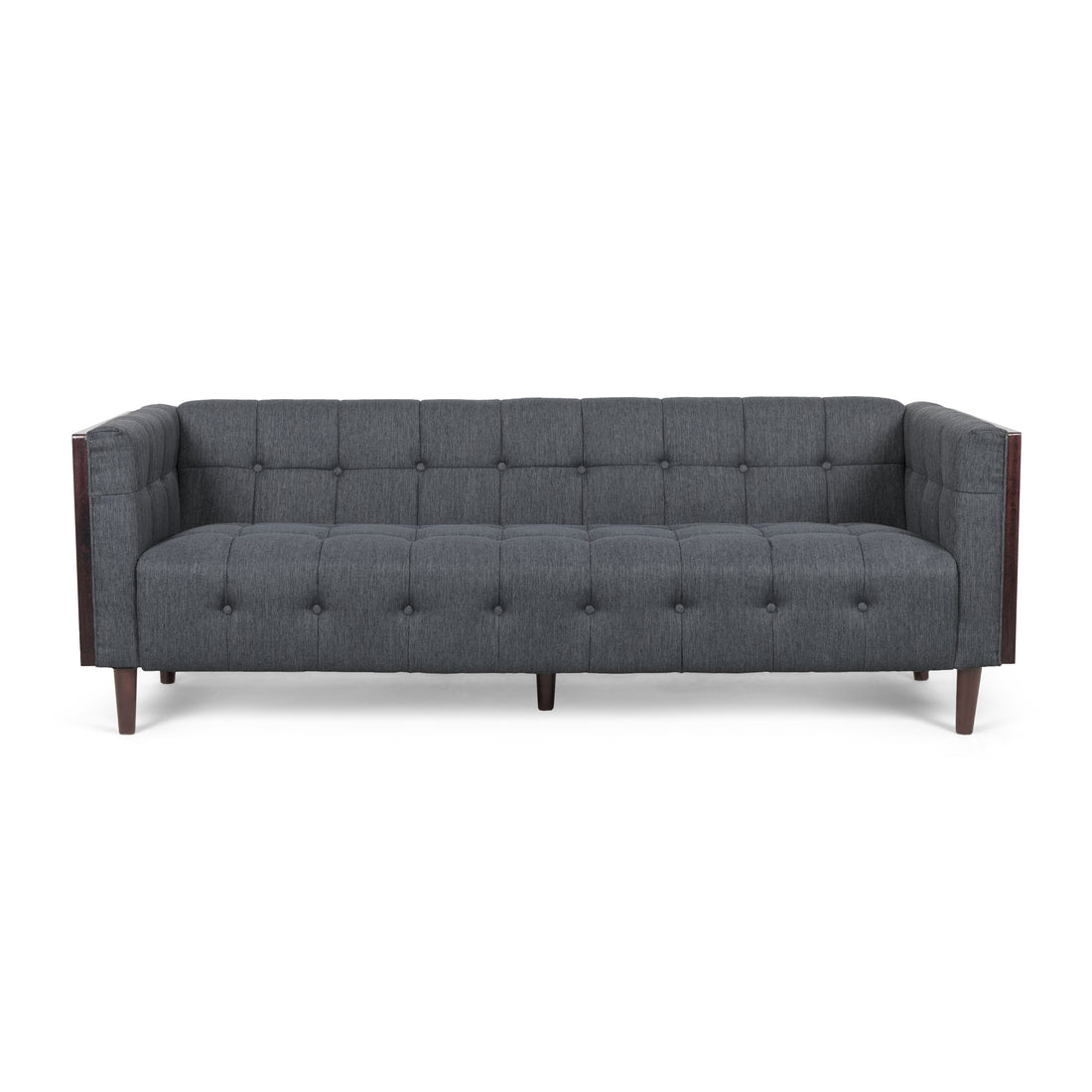 3 Seater Sofa Charcoal Fabric