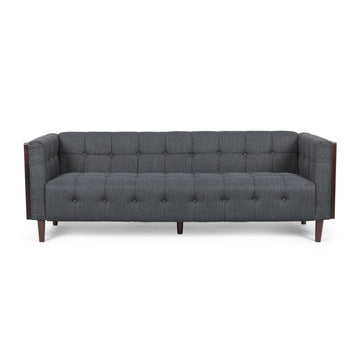 3 Seater Sofa Charcoal Fabric