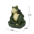 Frog Umbrella Base Green Concrete
