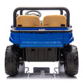 24V Xxxl Kids Ride On Utv W Parents Remote Control,Two Seater,Automatic Tipping Bucket,Rear Wheel Suspension,Slow Start,Portable Handle,Safety Belt,Led Light,Usb,Mp3,Bluetooth,Horn For Kids Aged 3 8. Blue 50 99 Lbs Polypropylene