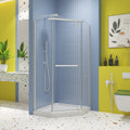 Pivot Shower Door, With 1 4