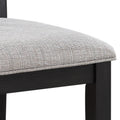 Halle 5 Piece Dining Set Black Black Wood