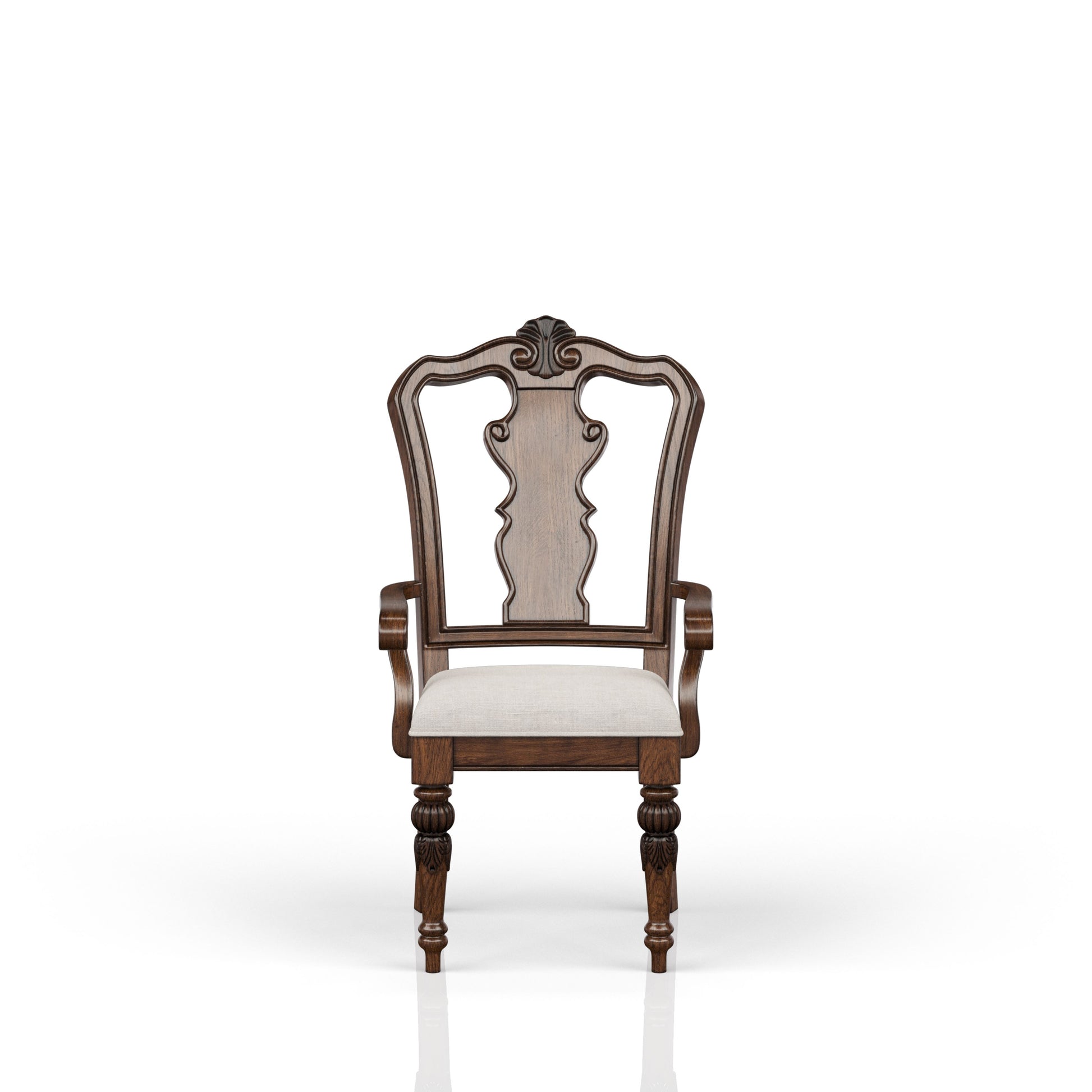 Mahogany Traditional Arm Chair Mahogany Solid Wood Mdf