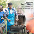Outsunny Charcoal Bbq Grill With 235 Sq.In. Cooking Area, Tabletop Outdoor Barbecue With Ash Catcher And Built In Thermometer For Patio, Backyard, Camping, Picnic, Black Black Steel