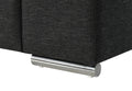 Gianna Black Linen Fabric Arm Chair Black Linen