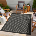 Sunshine Gc Har2008 Anthracite 7 Ft. 10 In. X 10 Ft. 3 In. Indoor Outdoor Area Rug Anthracite Polyester Polypropylene