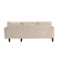 United Sectional Sofa Reversible Sectional Sleeper Sectional Sofa With Storage Chaise Beige Chenille