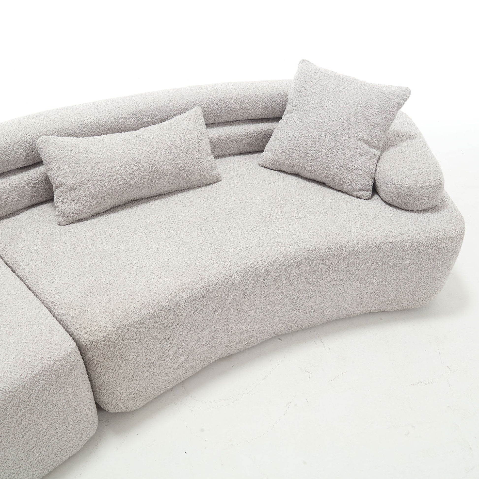 Unique Modeling Design,Upholstered Indoor Furniture,Foam Filled Sleeper Sofa Bed For Living Room,Bedroom,3 Colors Light Gray Primary Living Space Modern Foam Polyester 4 Seat