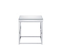 Evelyn 3 Piece Table Set Chrome Chrome Iron