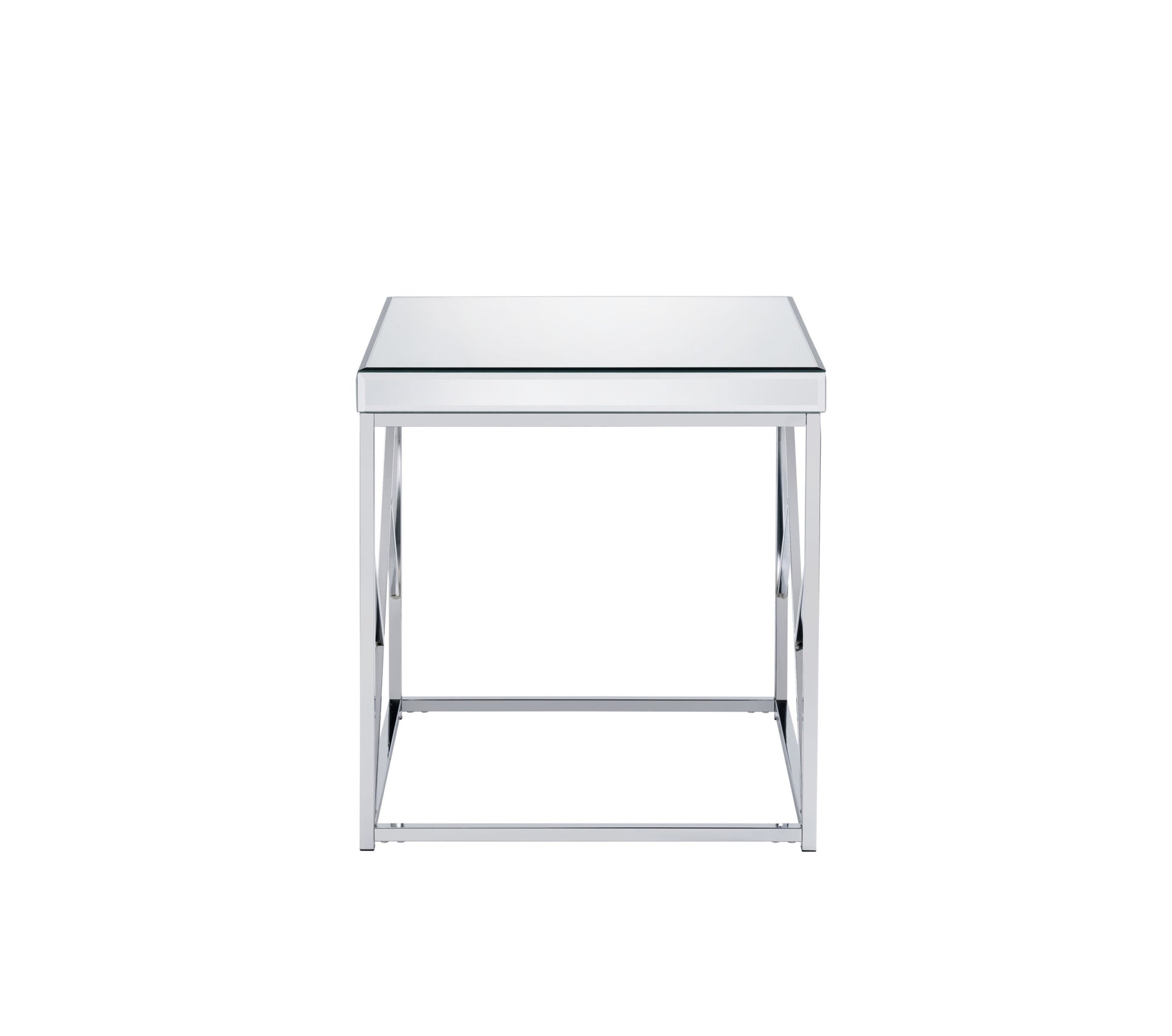 Evelyn 3 Piece Table Set Chrome Chrome Iron