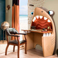 Ahoy Shark Desk Brown Particle Board