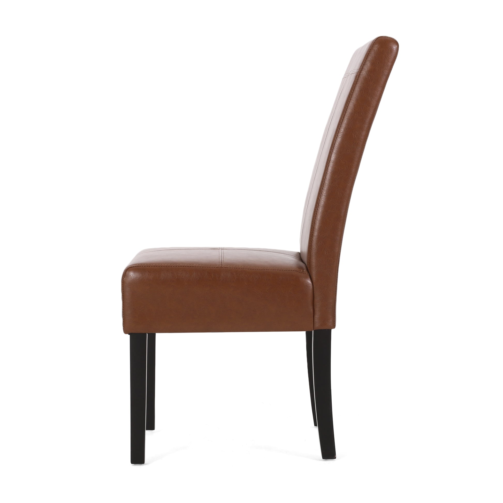 Pertica Kd Dining Chair Light Brown Pu Leather