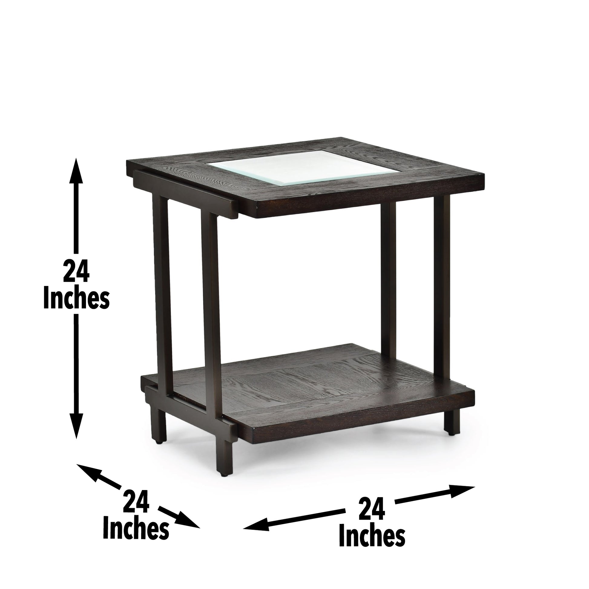 Terrell 3 Piece Table Set Brown Brown Wood