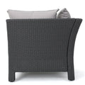 Antibes V Shape Sofa Set Grey Table Corner Grey Fabric